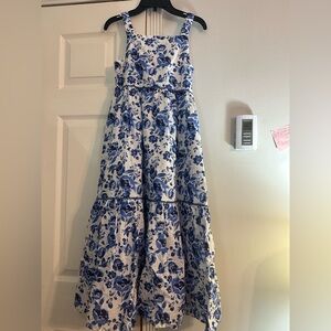 Isaac Mizrahi Blue and White Floral Kids Dress